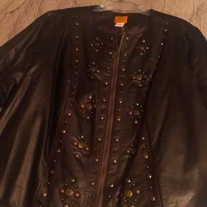 Ruby Rd faux leather jacket